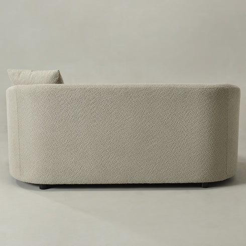 Susie Oatmeal Bouclé Loveseat Couch | Stylish Oatmeal Bouclé Loveseat | Kinwell Furniture | 2-Seater Sofas for Apartments