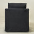 Charles Slipcover Swivel Barrel Chair – Black Modern Swivel Chair | Slipcover Swivel Chairs | Kinwell Furniture | Swivel Armchairs