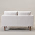 Ivory Upholstered Loveseat – Albert Loveseat Sofa | 2-Seater Couch | Kinwell Furniture | Mid-Century Modern, Timeless Design