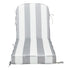Ranu Extra Thick Outdoor Cushion Set – Gray Striped Patio Chair Cushions | Outdoor Seat & Back Cushions | Weather-Resistant Outdoor Cushions | Kinwell Furniture