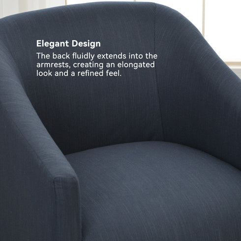 Rafa Performance Dining Chair with Casters �Rolling Armchair for Dining Room | Dining Chairs with Casters | Kinwell Furniture | Performance Fabric Upholstery