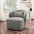 Laura Bouclé Swivel Barrel Chair - Modern Swivel Chair | Swivel Accent Chairs | Kinwell Furniture | Swivel Armchairs