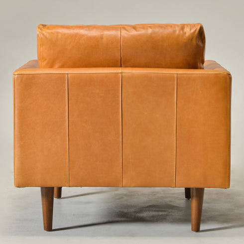 Samuel Tapered Arm Leather Chair