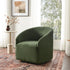 Susie Bouclé Swivel Barrel Chair - Cozy Swivel Chair | Swivel Armchairs | Kinwell Furniture | Living Room Swivel Chairs