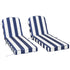 Ranu Extra Thick Outdoor Cushion Set – Blue Striped Patio Chair Cushions | Outdoor Seat & Back Cushions | Weather-Resistant Outdoor Cushions | Kinwell Furniture