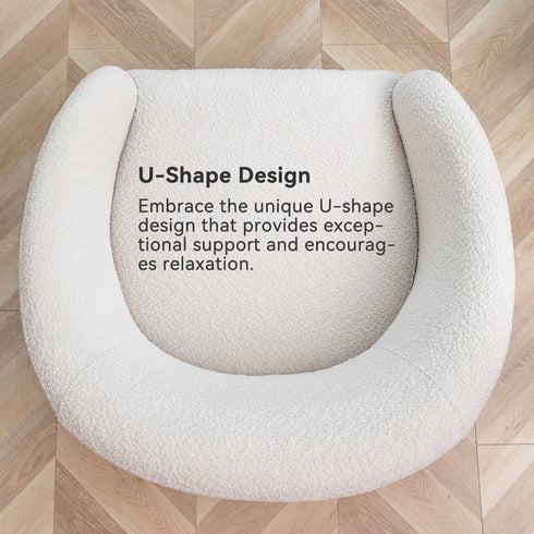 Susie Bouclé Swivel Barrel Chair - Swivel Side Chair | Stylish Swivel Chairs | Kinwell Furniture | Swivel Chairs for Living Room