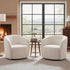 Everitte Bouclé Swivel Barrel Chair