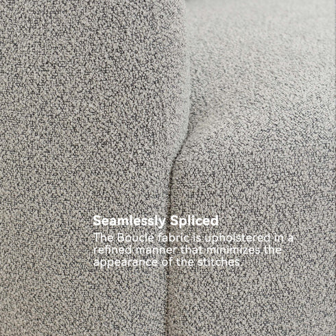 Ashlie Bouclé Swivel Barrel Chair