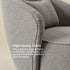 Laura Bouclé Swivel Barrel Chair - Gray Modern Swivel Chair | Swivel Accent Chairs | Kinwell Furniture | Swivel Armchairs