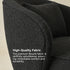 Laura Bouclé Swivel Barrel Chair - Accent Swivel Chair | Swivel Chairs for Living Rooms | Kinwell Furniture | Top Swivel Chairs