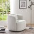 Ashlie Velvet Swivel Barrel Chair - Modern Swivel Chair | Swivel Accent Chairs | Kinwell Furniture | Swivel Armchairs