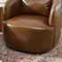 Ashlie Leather Swivel Barrel Chair