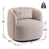 Ashlie Velvet Swivel Barrel Chair - Stylish Swivel Chair | Living Room Swivel Accent Chairs | Kinwell Furniture | Most Comfortable Swivel Chairs
