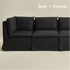 Nelly Slipcover Performance Dining Banquette