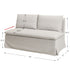 Nelly Performance Bench Banquette - Light Gray Modern Banquette Bench | Dining Benches & Banquettes | Kinwell Furniture | Upholstered Banquette Bench