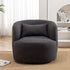 Ashlie Bouclé Swivel Barrel Chair - Dark Gray Modern Swivel Chair | Swivel Accent Chairs | Kinwell Furniture | Swivel Armchairs