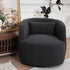Ashlie Bouclé Swivel Barrel Chair - Cozy Swivel Chair | Swivel Armchairs | Kinwell Furniture | Living Room Swivel Chairs