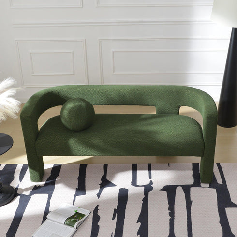 Herbert Modern Bench with Toss Pillow - Bench Seat Sofa | Bench Couch Sofa | Kinwell Furniture | Modern Sofa Benches