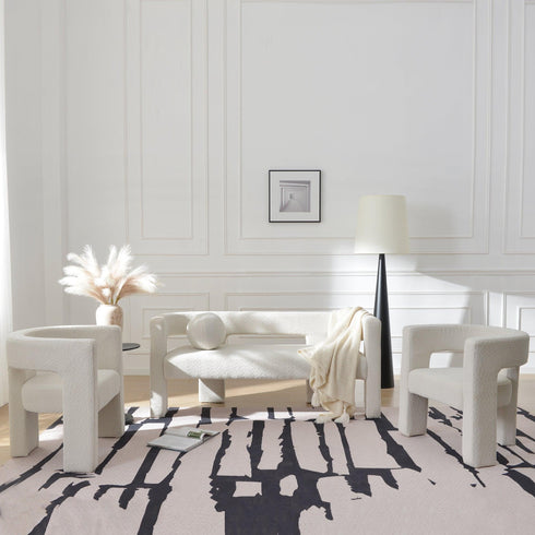 Herbert Modern Bench with Toss Pillow - Bench Seat Sofa | Bench Couch Sofa | Kinwell Furniture | Modern Sofa Benches