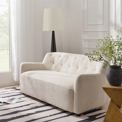 Vestie Chenille Loveseat Sofa | Mid Century Modern Loveseat | Kinwell Furniture | Cozy Loveseats & Living Room Loveseats