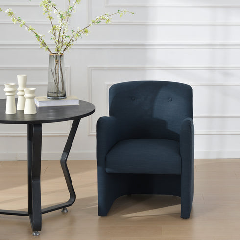 Sylvia Performance Dining Chair - Blue Upholstered Dining Chair | Modern Dining Chairs | Kinwell Furniture | Performance Fabric Dining Chairs
