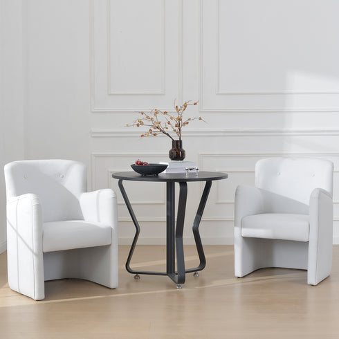 Sylvia Performance Dining Chair - Rolling Dining Chair | Fabric Covered Dining Chairs | Kinwell Furniture | Comfortable Dining Chairs