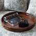Round Black Walnut Serving Tray - Kinwell Furniture