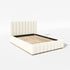 Agnes Bouclé Bed Frame with Headboard-White Modern Bed Frame | Platform Beds | Kinwell Furniture | Bedroom Bed Headboard