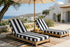 Ranu Extra Thick Outdoor Cushion Set – Blue Striped Patio Chair Cushions | Outdoor Seat & Back Cushions | Weather-Resistant Outdoor Cushions | Kinwell Furniture