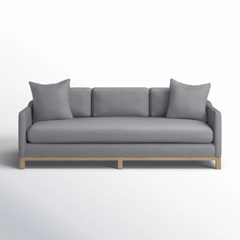 Goose Down Feathers Upholstered Sofa – Gray 3 Seater Sofa | Three Seater Couch | Kinwell Furniture | Modern Upholstered Sofas