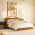 Dorothy Bed Frame with Headboard – Caramel Modern Queen Bed Frame | Platform Beds | Kinwell Furniture | Bedroom Bed Headboard