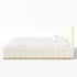 Agnes Bouclé Bed Frame with Headboard-White Modern Bed Frame | Platform Beds | Kinwell Furniture | Bedroom Bed Headboard