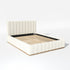 Agnes Bouclé Bed Frame with Headboard-White Modern Bed Frame | Platform Beds | Kinwell Furniture | Bedroom Bed Headboard