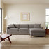 Goose Down Feathers Upholstered Sectional Sofa | Cloud Soft L-Shaped Sectional with Chaise | Down Filled Modern Sectional Couch | Comfortable Everyday Sectional Sofa | Modular L-Shape Sectional | Kinwell Furniture