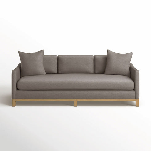 Goose Down Feathers Upholstered Sofa – Tan 3 Seater Sofa | Three Seater Couch | Kinwell Furniture | Modern Upholstered Sofas