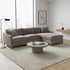 Goose Down Feathers Upholstered Sectional Sofa | Cloud Soft L-Shaped Sectional with Chaise | Down Filled Modern Sectional Couch | Comfortable Everyday Sectional Sofa | Modular L-Shape Sectional | Kinwell Furniture