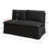 Nelly Performance Bench Banquette - Black Modern Banquette Bench | Dining Benches & Banquettes | Kinwell Furniture | Upholstered Banquette Bench