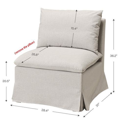 Nelly Performance Dining Chair - Light Gray Modern Dining Chair | Dining Chairs | Kinwell Furniture | Upholstered Dining Chairs