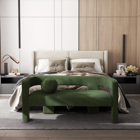 Herbert Modern Bench with Toss Pillow - Bench Seat Sofa | Bench Couch Sofa | Kinwell Furniture | Modern Sofa Benches